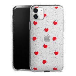 Silicone Glitter Case silver glitter