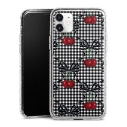 Silicone Glitter Case silver glitter