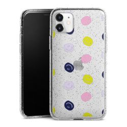 Silicone Glitter Case silver glitter