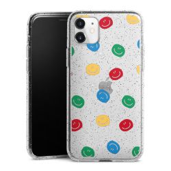 Silicone Glitter Case silver glitter