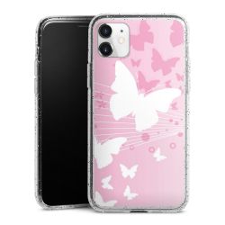 Silicone Glitter Case silver glitter