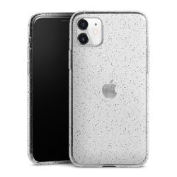 Silicone Glitter Case silver glitter