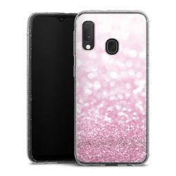 Silicone Glitter Case silver glitter