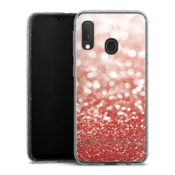 Silicone Glitter Case silver glitter