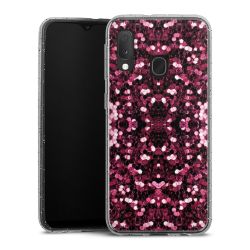 Silicone Glitter Case silver glitter