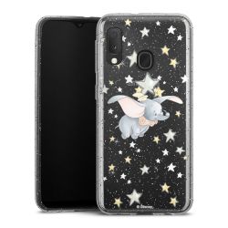 Silicone Glitter Case silver glitter