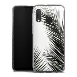 Silicone Glitter Case silver glitter