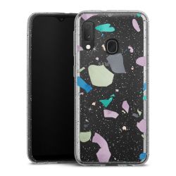 Silicone Glitter Case silver glitter