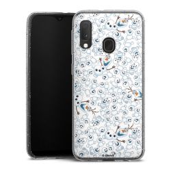 Silicone Glitter Case silver glitter