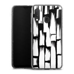 Silicone Glitter Case silver glitter