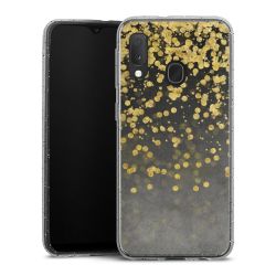 Silicone Glitter Case silver glitter