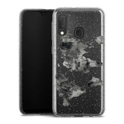 Silicone Glitter Case silver glitter