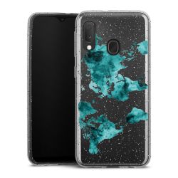 Silicone Glitter Case silver glitter