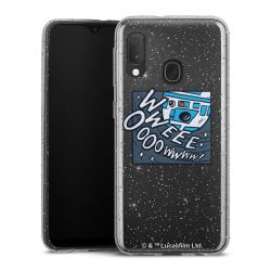 Silicone Glitter Case silver glitter