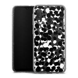 Silicone Glitter Case silver glitter