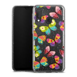 Silicone Glitter Case silver glitter