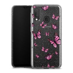 Silicone Glitter Case silver glitter