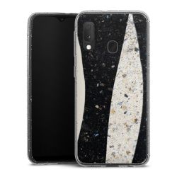 Silicone Glitter Case silver glitter