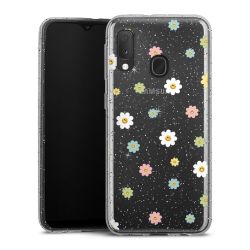 Silicone Glitter Case silver glitter