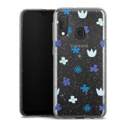 Silicone Glitter Case silver glitter