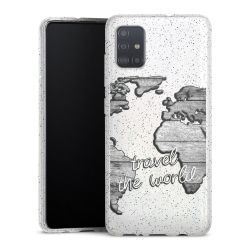 Silicone Glitter Case silver glitter