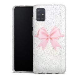 Silicone Glitter Case silver glitter