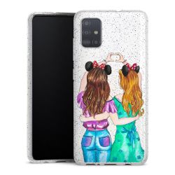 Silicone Glitter Case silver glitter