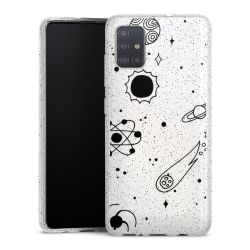 Silicone Glitter Case silver glitter