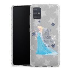 Silicone Glitter Case silver glitter