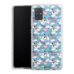 Silicone Glitter Case silver glitter