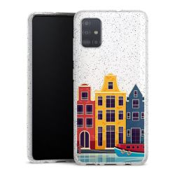 Silicone Glitter Case silver glitter