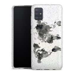 Silicone Glitter Case silver glitter