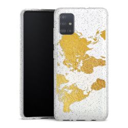 Silicone Glitter Case silver glitter