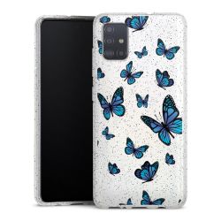 Silicone Glitter Case silver glitter