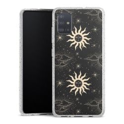 Silicone Glitter Case silver glitter