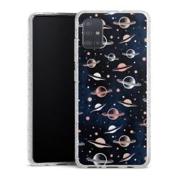 Silicone Glitter Case silver glitter