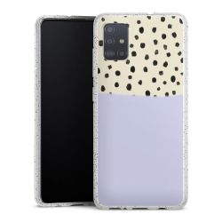 Silicone Glitter Case silver glitter