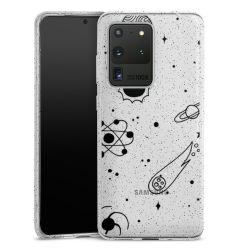 Silicone Glitter Case silver glitter