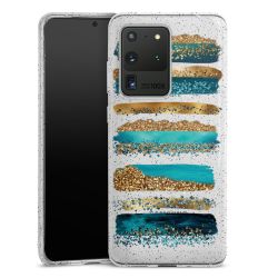 Silicone Glitter Case silver glitter