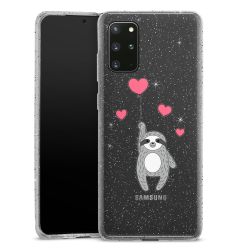 Silicone Glitter Case silver glitter