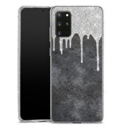 Silicone Glitter Case silver glitter