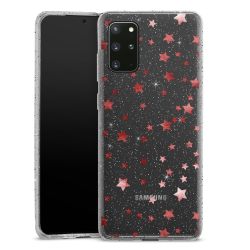 Silicone Glitter Case silver glitter