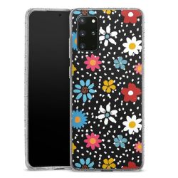 Silicone Glitter Case silver glitter