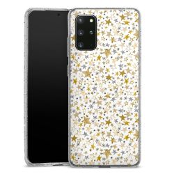 Silicone Glitter Case silver glitter