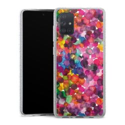 Silicone Glitter Case silver glitter