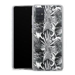 Silicone Glitter Case silver glitter