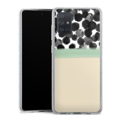 Silicone Glitter Case silver glitter