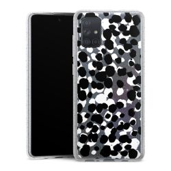 Silicone Glitter Case silver glitter