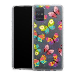 Silicone Glitter Case silver glitter