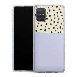 Silicone Glitter Case silver glitter